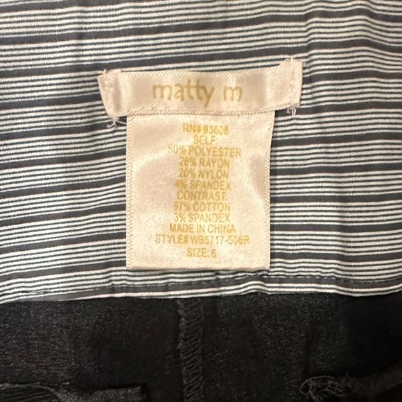 Matty M Charcoal Flare Women's Pants - Picture 2 of 2